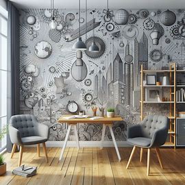 What are some creative ways to use wallpaper in a room?